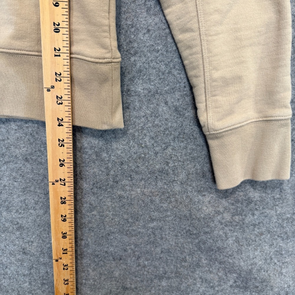 Y3 Logo Hoodie Sweatshirt Adult Small French Terry Trace Khaki *stain - Picture 6 of 14